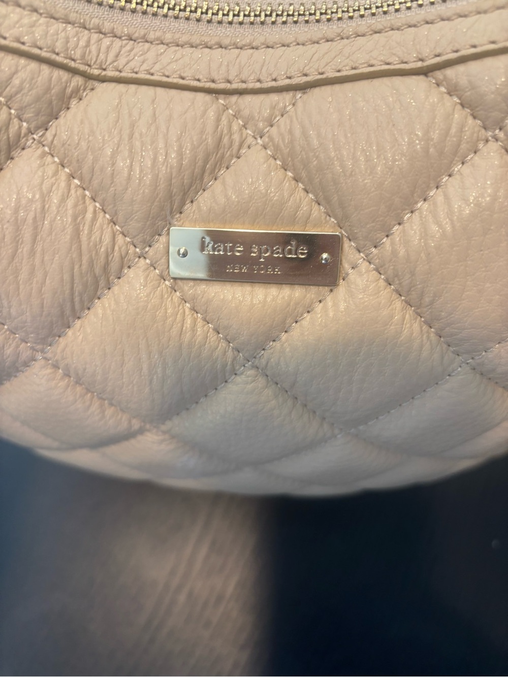 kate spade Quilted Neutral Beige Shoulder Hobo - Picture 5 of 11